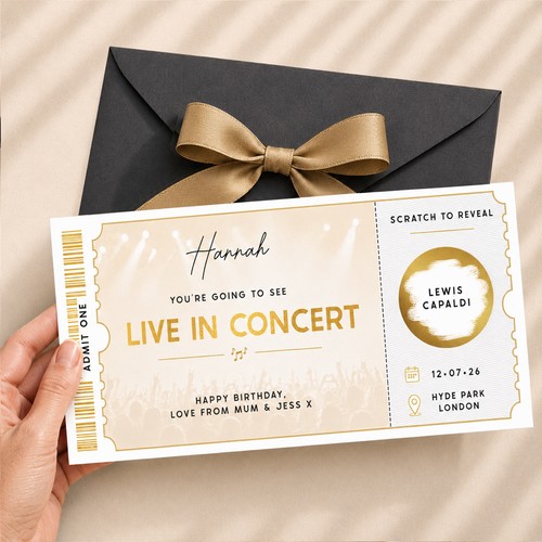Personalised concert ticket - concert,