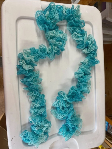 Handmade ruffle scarves - handmade,