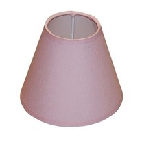 Lampshade 12.5x6.5x10 cm I Pink Cotton I Cone I For E27 socket, large
