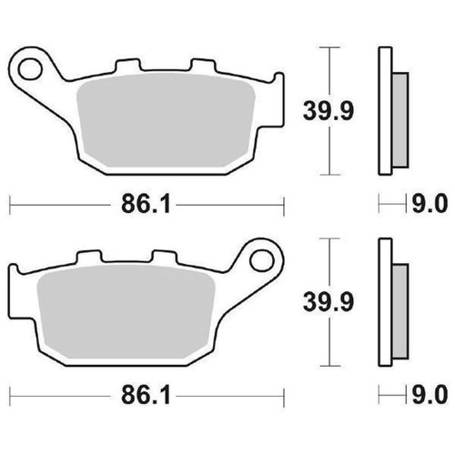 Pair brake pads 881ls - of,
