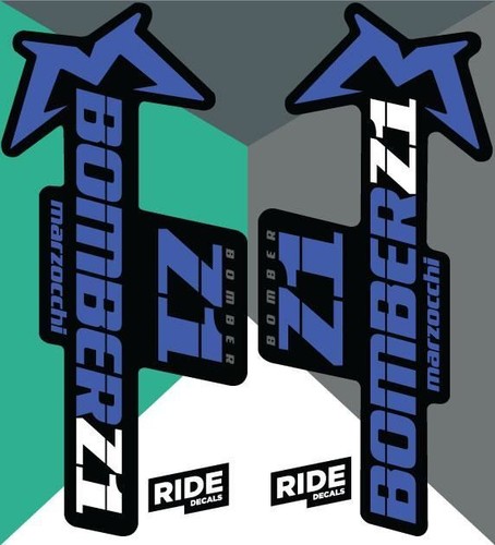 Marzocchi decal kit slate - kit,