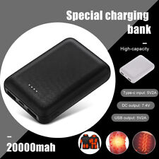 20000mAh Power Bank for Electric Heated Jacket Vest Body Warmer USB Battery Pack