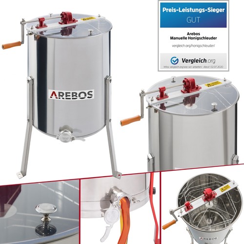 Arebos manual honey extractor - arebos,