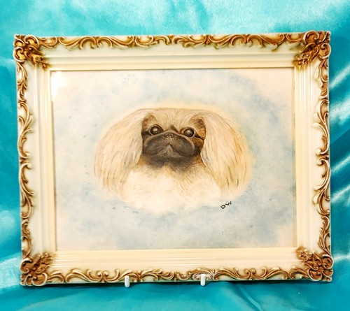 Original painting pekingese - original,