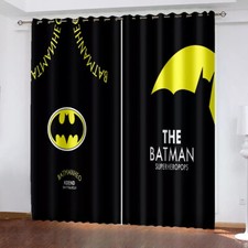 Bedroom Curtains Eyelet Marvel Batman Decor 01 Customize Size/Text UV Protect