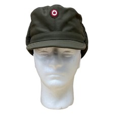 Austrian Army Winter Field Cold Weather Cap Ushanka Hat & Badge Military Surplus