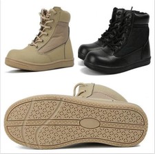 Kids Child Boys Girls Military Outdoor Shoes Army SWAT Tactical Combat Boots