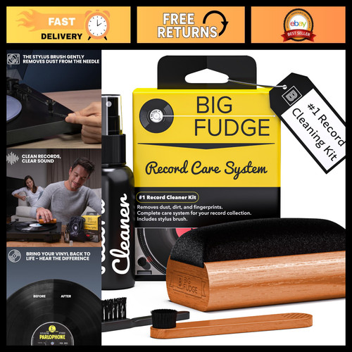Vinyl record cleaning - 4-in-1,