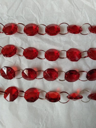 Chandelier red crystal - chandelier,