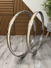 Olympic Bass Drum 22” Metal Hoops Rims Hardware / Chrome #OK30