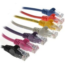 Ethernet Cable Network Internet Cat5e RJ45 Patch Lead 0.25m Short - 50m Long lot