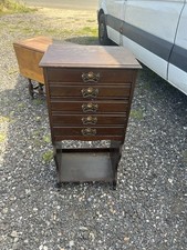 An Antique Edwardian Mahogany Music Cabinet Chest of Drawers ~Delivery Available