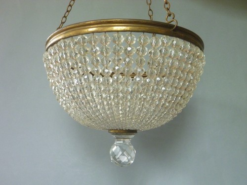 Vintage french crystal bead - french,