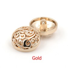 12.5MM-25MM METAL SHANK BUTTONS FLORAL HOLLOW ROUND BOHO BLOUSE BLAZER CARDIGAN