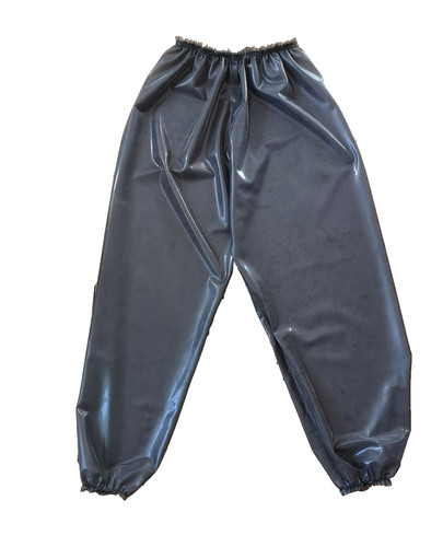 Latex trousers rubber joggers - latex,