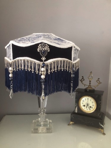 Victorian fringed lampshade - victorian,