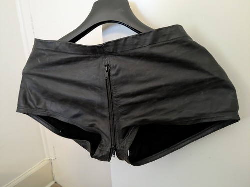 Men leather shorts - men's,