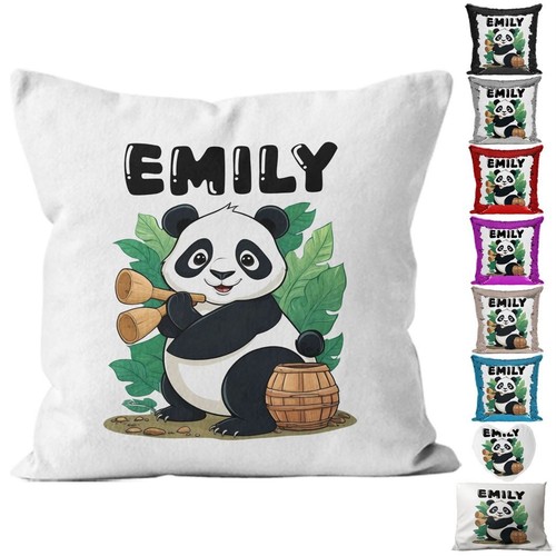 Personalised panda cushion - panda,