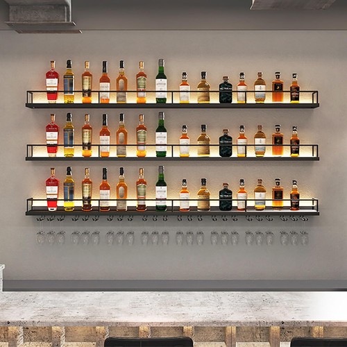 Modern wall mounted wine - wine, rack