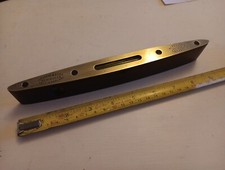 J. Rabone & Sons Spirit Level No 1625 Birmingham England Brass Wood Glass 