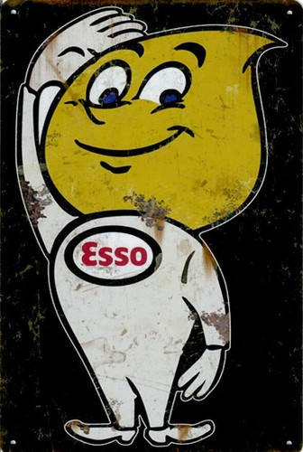 Retro metal sign garage man - metal, sign,