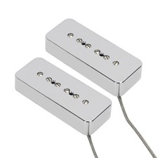 NEW SG LP Guitar Pickup Set Alnico 5 Soapbar P90 Pickups Neck&Bridge Chrome