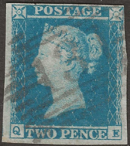 1849 two penny blue - penny,