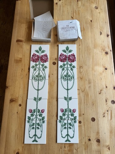 Victorian fireplace tiles - victorian,