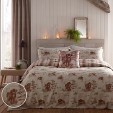 Duvet Cover Bedding Set Hanson Highland Cow 100% Brushed Cotton Dreams & Drapes