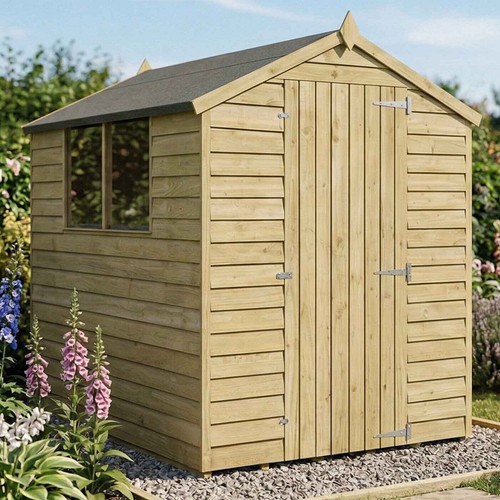 7x5 wooden garden - garden, shed