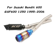 For Suzuki Bandit 600 1250 GSF600 1995-2006 Exhaust Middle Pipe 51mm Muffler Tip