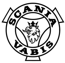 SCANIA VINYL DECAL STICKERS x2