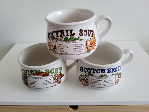 Recipe soup mugs bowls - soup, of