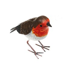 Primus Metal Small Robin  –  Handcrafted Bird Garden Decor Ornament