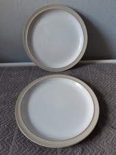 2 x Denby Linen Medium Plates