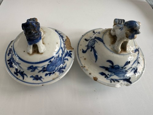 Pair antique 19thc - 19thc, chinese