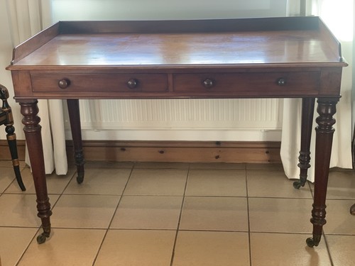 Impressive mahogany writing - an,