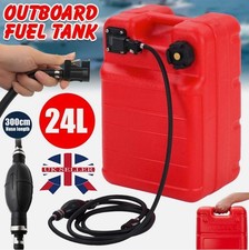 24 Litre Outboard Fuel Tank with Gauge + 3 Meter Fuel Line Set Boat Motor Parts