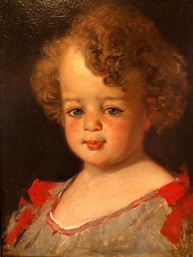 Antique oil panel - antique,