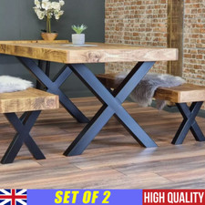 Set of 2 Black Industrial