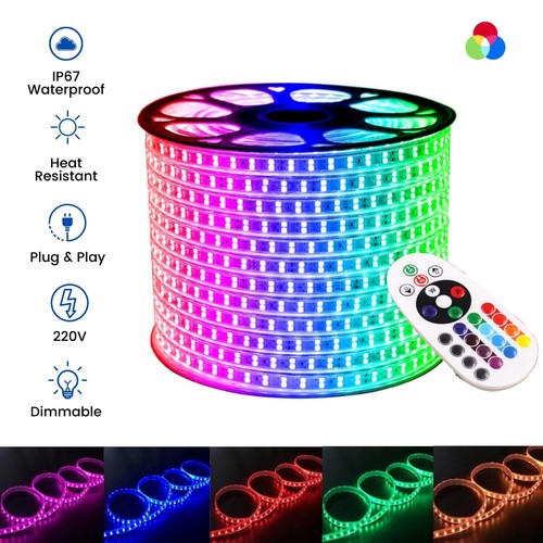 Rgb led strip 220v 240v - led,