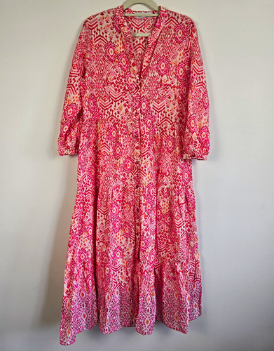Zara pink geometric boho - pink,