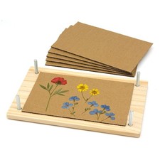 Flower Press Kit Wooden Pressing Floral Leaf Herb DIY Craft Presser with Boards