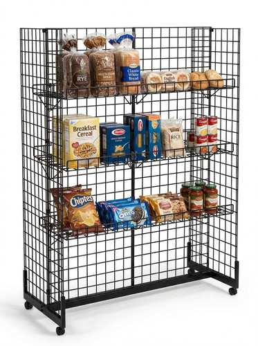 6ft shape grid mesh gondola - mesh,
