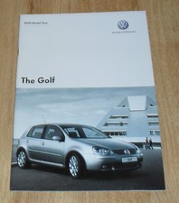 Volkswagen VW Golf Mk5 Brochure 2005-2006 1.4 1.6 1.9 TDI SE 2.0 GT TDI 140 GTI