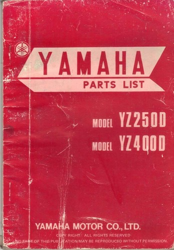 Yamaha yz250 yz400 - yz250, d,yz400
