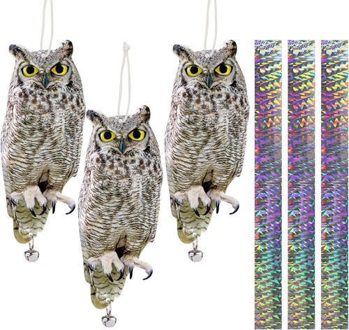 3pcs owl bird scarer - 3pcs, for