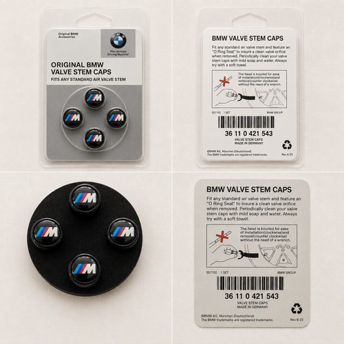 Genuine bmw premium valve caps - premium,