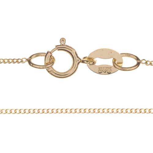 9ct gold chain necklace - gold,