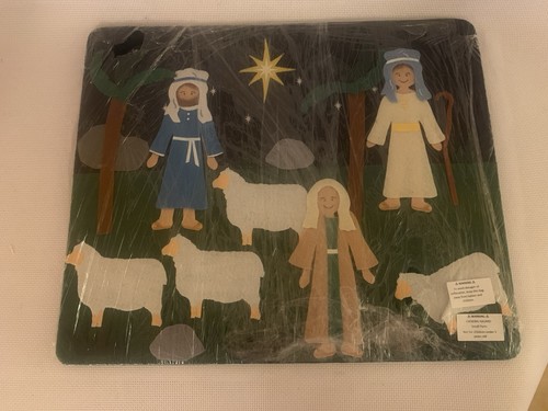 Fuzzy felt christmas shepherds - fuzzy,